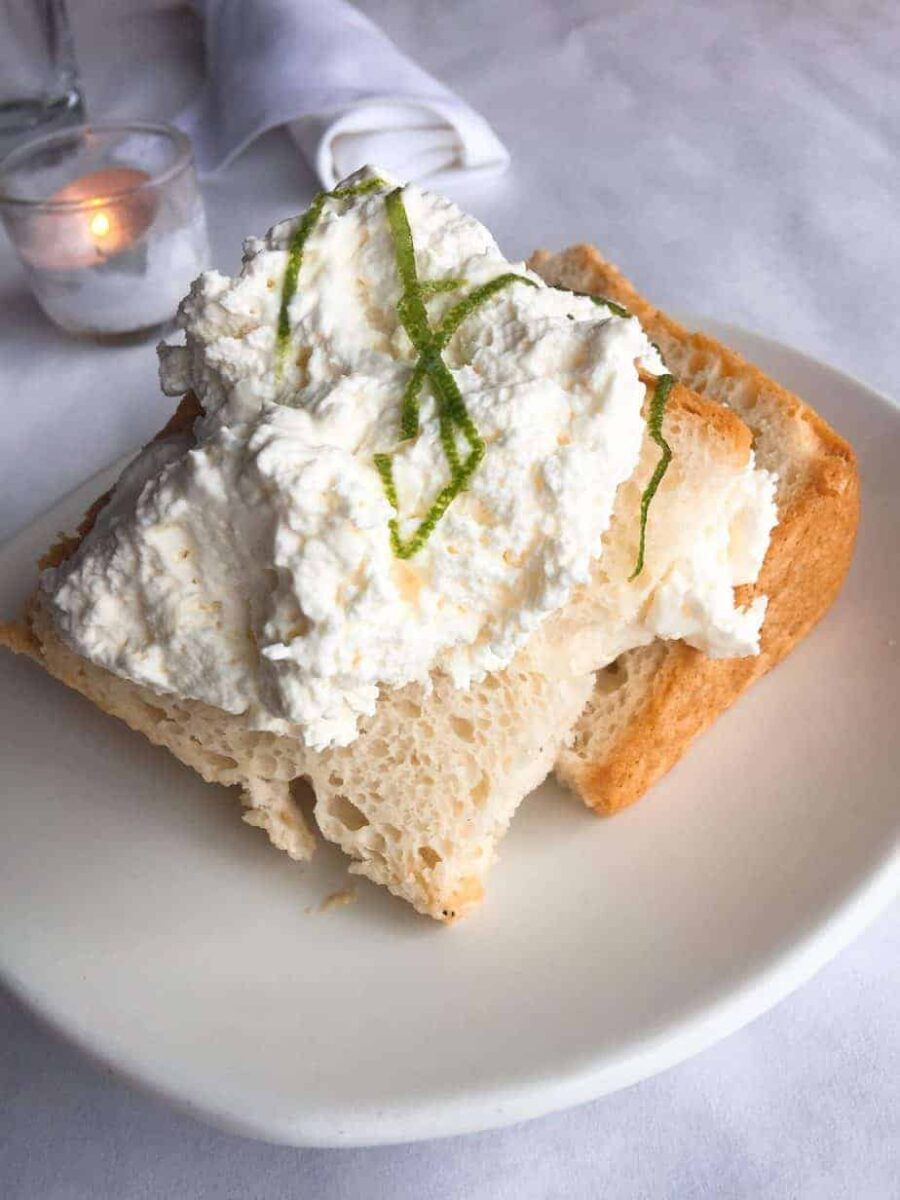 About Joe Eats World 7 Angel Food Cake, Lime Chantilly Cream and Candied Lime Zest