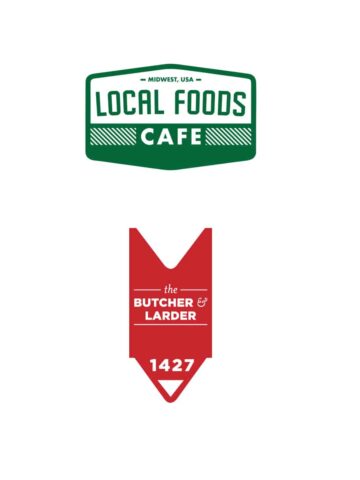 Local Foods The Butcher and Larder logos