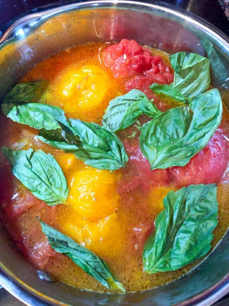 A roasted heirloom tomato sauce recipe works on so many levels because of the roasting and the fresh ingredients.