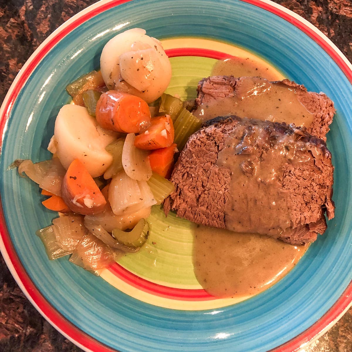 Slow Cooker Italian Eye of Round Roast With Vegetables